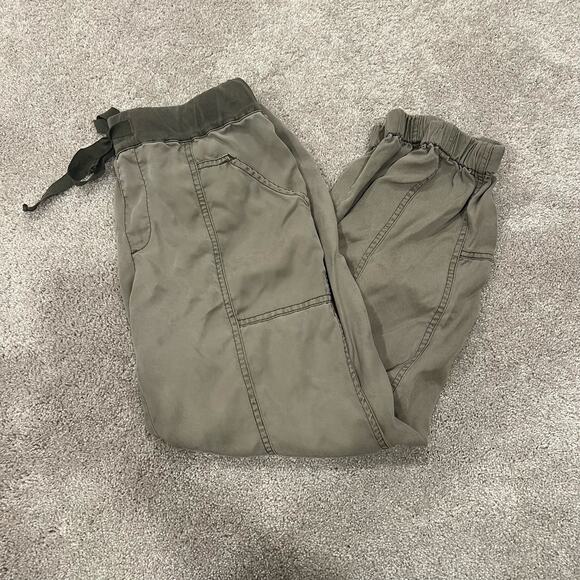 Hei Hei Women's Jogger Soft Cargo Pants Olive Green Size Small - Picture 1 of 12